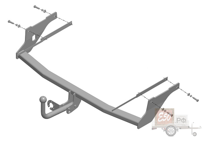 Фаркоп FD 29 - Ford Focus III / 2011- / S-75 / kg-1500 / type=A / smart-c=!!!