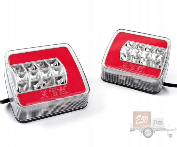 TTAC1NLED Фонарь задний универсальный LED 4х функциональный с проводом