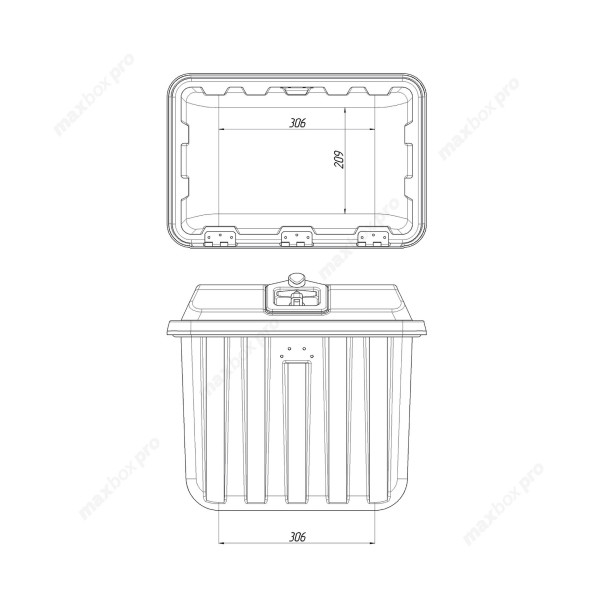 Ящик MaxBox PRO 500x350x440 (47 л)