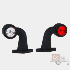 Рога Фонарь габаритный LED на косой короткой ножке с проводом 40 см FT-009D