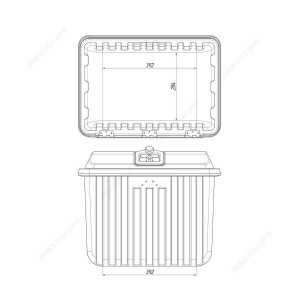 Ящик MaxBox PRO 600x430x480 (79 л)