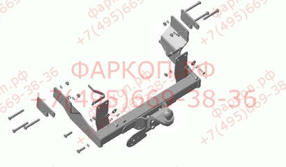 Фаркоп на Mercedes Viano w638 1996-2003, Mercedes Vito w638 1996-2003 без подрезки бампера. Тип шара: A. Нагрузки: 2000/100 кг, масса фаркопа 23 кг (б