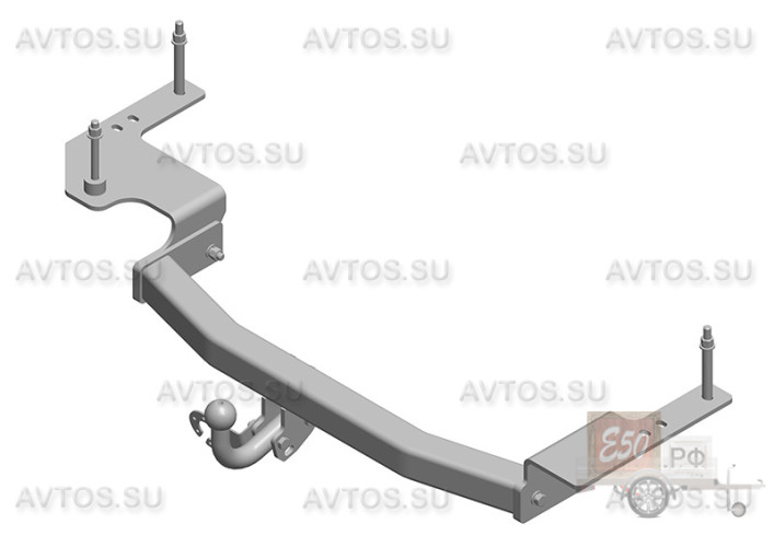 Фаркоп TY 28 - Toyota Land Cruiser (J200) / 2007- / S-75 / kg-1500 / type=A