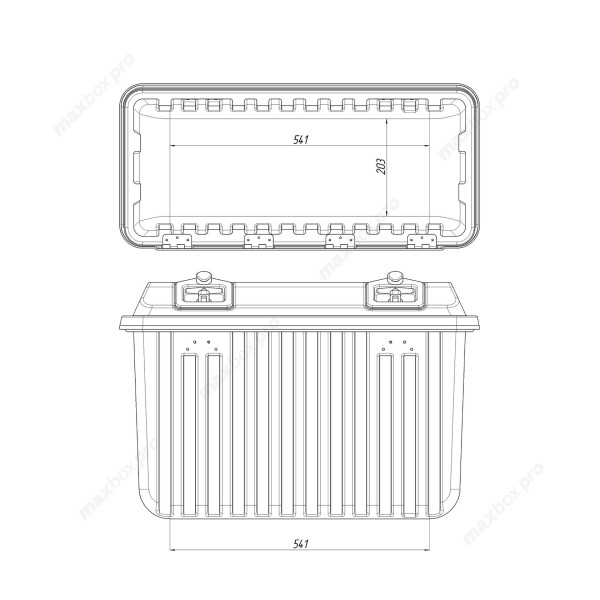 Ящик для приц. MaxBox PRO 750x350x490 (81 л)