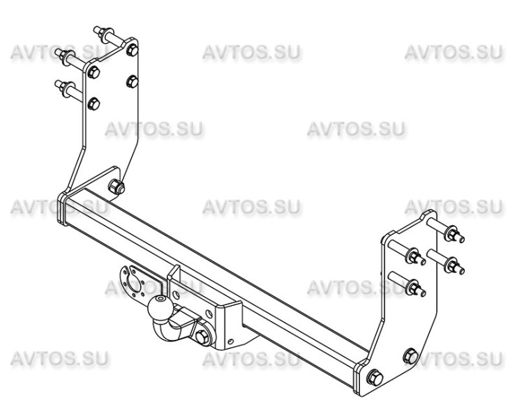 Фаркоп FD 34 - Ford Transit /2000-2014 / S-120 / kg-3000 / type=F