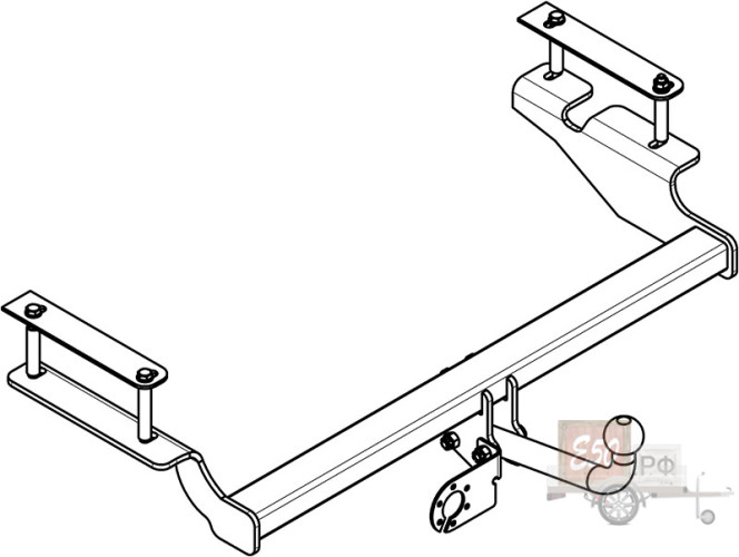 Фаркоп CV 07 - Chevrolet Aveo / 2008-2012 / S-50 / kg-750 / type-A / smart-c=