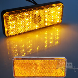 Фонарь габаритный желтый LED 12V с поворотником ( J )