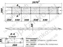 Аппарель стальная 2000х260х65 до 400кг Танко