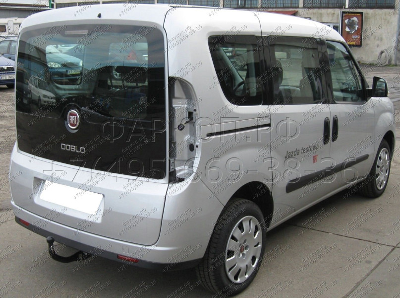 Фаркоп на FIAT Doblo, в т.ч. Maxi, кроме CNG 2010-2022, Opel Combo L1,L2, кроме CNG 2012-2018 без подрезки бампера. Тип шара: AV (вертикальное быстрос