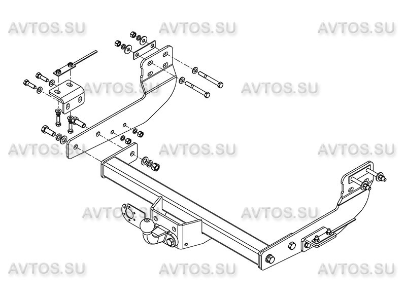Фаркоп FD 32 - Ford Transit / 2014- / S-120 / kg-2500 / type=F