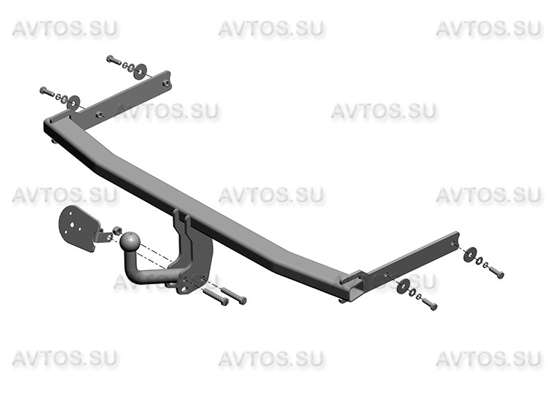 Фаркоп VW 25 - Volkswagen Golf V / 2003-2008 / S-75 / kg-1250 / type=A / smart-c=!!!