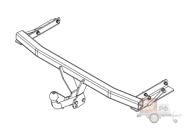 Фаркоп FD 27 - Ford Focus S-max / 2010- / S-50 / kg-750 / type=A / smart-c=!!!