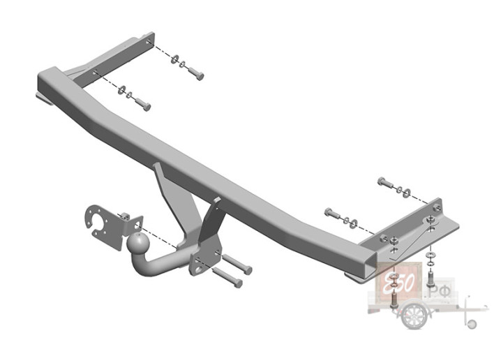 Фаркоп FD 27 - Ford Focus S-max / 2010- / S-50 / kg-750 / type=A / smart-c=!!!