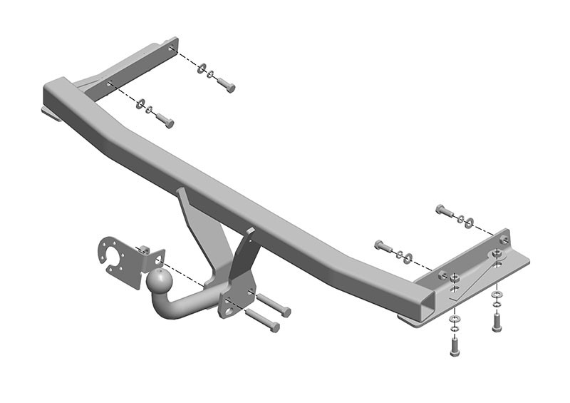 Фаркоп FD 27 - Ford Focus S-max / 2010- / S-50 / kg-750 / type=A / smart-c=!!!