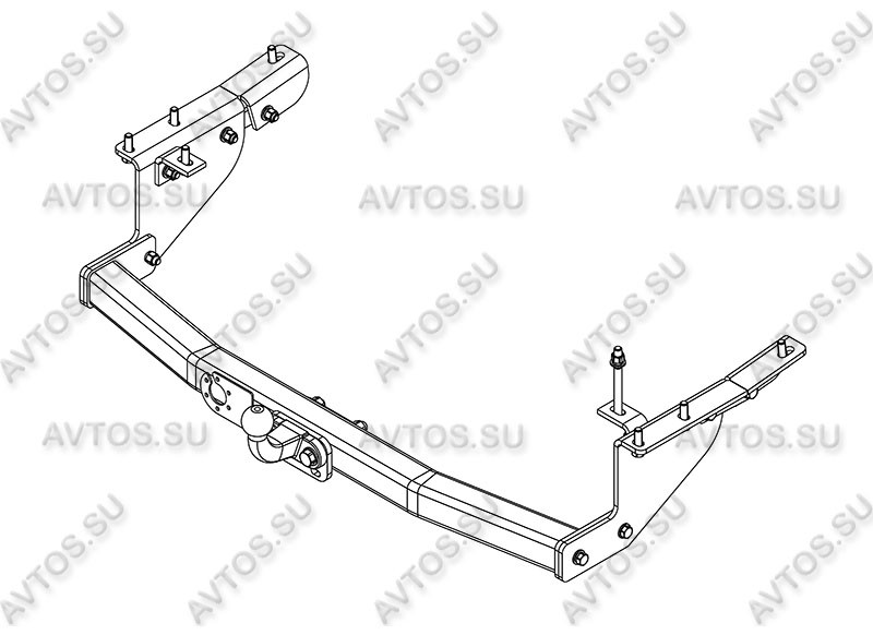 Фаркоп NS 31 - Nissan Patrol / 2010-S-75 / kg-1500 / type=F