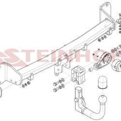 Фаркоп на BMW 5-Series седан G30 / универсал G31 2017-2023, BMW 6-Series Gran Turismo G32 2017-2023, BMW 7-Series G11,G12 2015-2022. Требуется подрезк