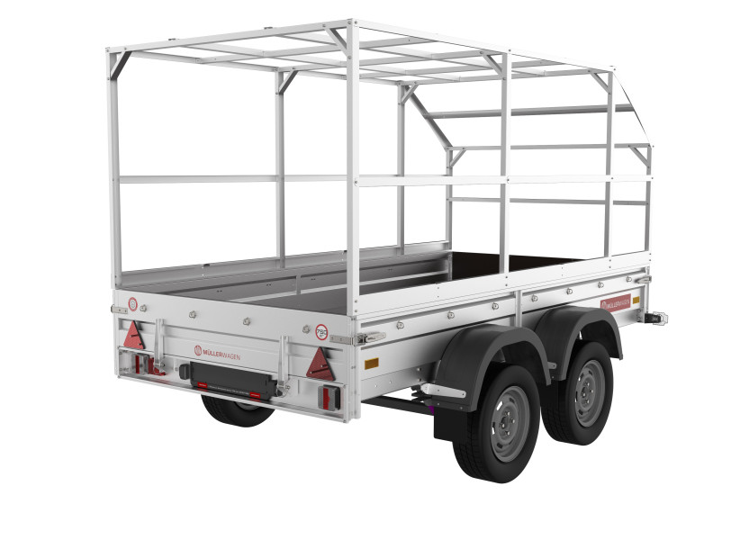 Прицеп MULLERWAGEN 1530 Х2 PRO (2 оси) (без тента и дуг)
