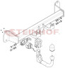 Фаркоп на BMW 3-Series Gran Turismo F34 06/2013-2019 без подрезки бампера. Тип шара: AV (вертикальное быстросъемное крепление шара на ключе). Нагрузки