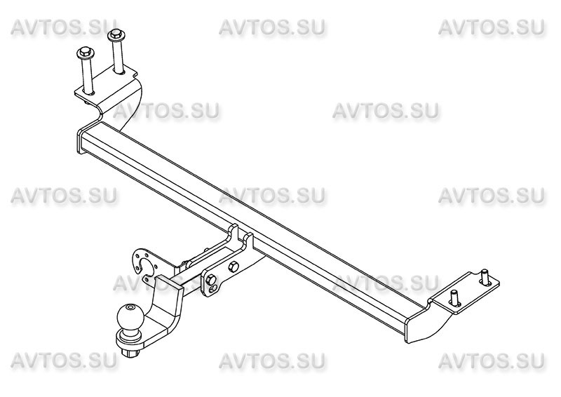 Фаркоп CE 03 - Chery Tiggo 5 / 2014-2017 / S-50 / kg-750 / type-E / smart-c=