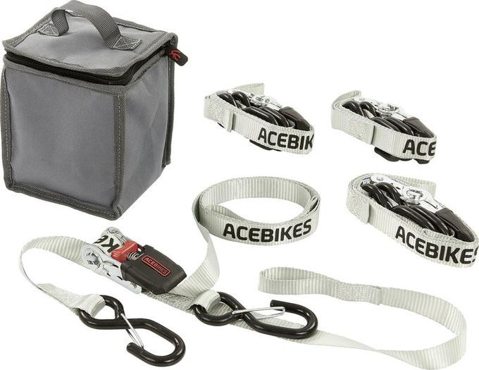 TB8081 Комплект ремней для фиксации мотоцикла на транспортных средствах ACEBIKES RATCHET KIT SCOOTER