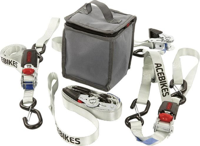 TB8081 Комплект ремней для фиксации мотоцикла на транспортных средствах ACEBIKES RATCHET KIT SCOOTER