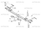Фаркоп SZ 12 - Suzuki SX 4 S-CROSS / 2013- / S-75 / kg-1500 / type=A