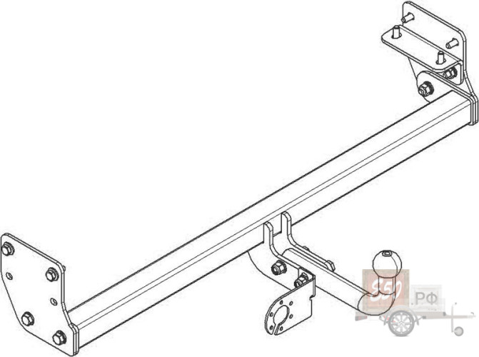 Фаркоп KI 23 - KIA Picanto / 2011 / S-50 / kg-750 / type=A