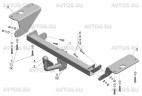 Фаркоп TY 18 - Toyota Corolla / 2007-2013 / S-75 / kg-1350 / type=A