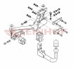 Фаркоп на Saab 9-3 седан/кабриолет 2002-2012, Cadillac BLS 2006-2010. Требуется подрезка бампера. Тип шара: AV (вертикальное быстросъемное крепление ш