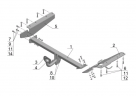 Фаркоп HN 04 - Honda CR-V / 2007-11.2012 / S-75 / kg-1500 / type=A