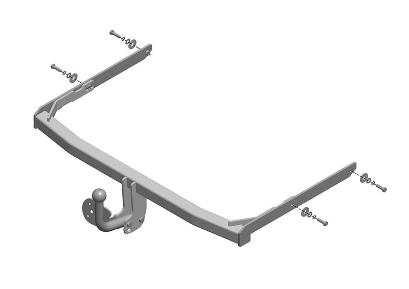 Фаркоп FD 21 - Ford Fusion / 2002-2012 / S-50 / kg-900 / type=A