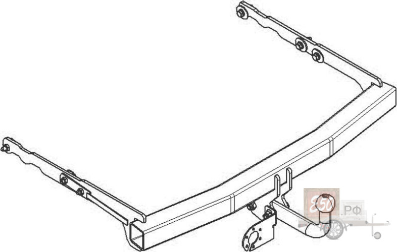 Фаркоп FD 23 - Ford Mondeo / 03.2007-2014 / S-75 / kg-1500/ type=A / smart-c=!!!