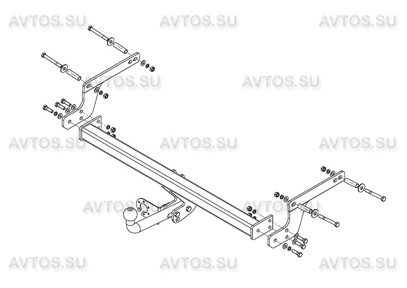 Фаркоп RN 07 - Renault Duster / 2016- / S-75 / kg-1250 / type=A / smart-c=!!!