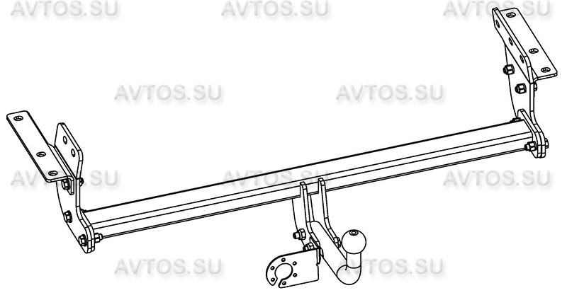 Фаркоп NS 27 - Nissan X-Trail T32 / 2015- / S-100 / kg-2000 / type=A / smart-c=!!!