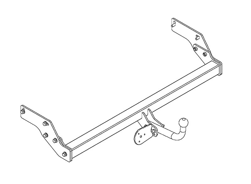 Фаркоп GW 04 - Great Wall Sailor / 2006-2010 / S-75 / kg-1000 / type=A