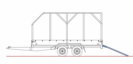 Прицеп ССТ 7132-61 R15 (Борт-Аппар. и Тент 1.65 )