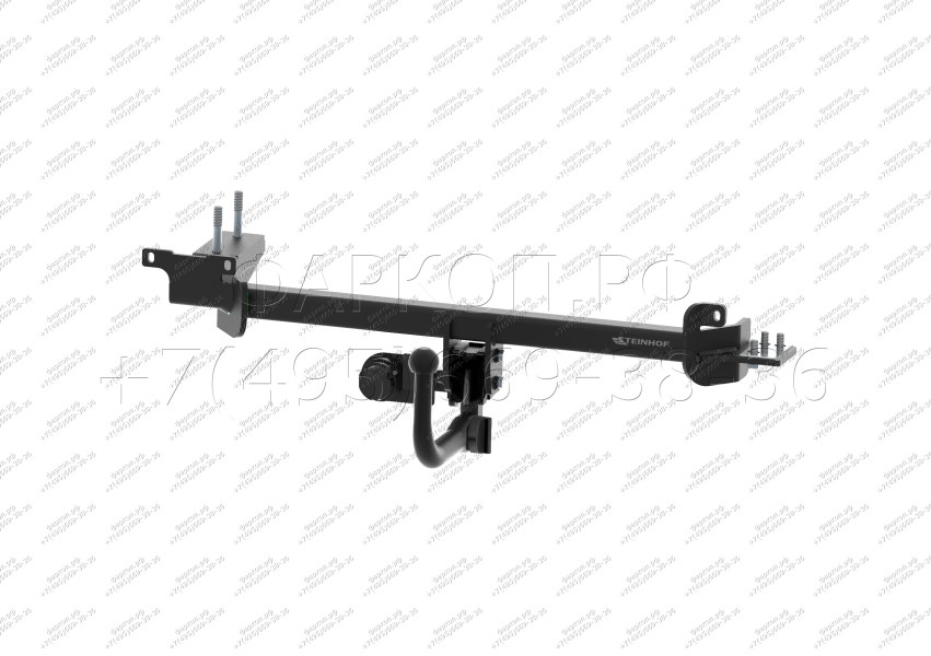 Фаркоп на Land Rover Range Rover Evoque 2011-2019. Требуется подрезка бампера. Тип шара: AV (вертикальное быстросъемное крепление шара на ключе). Нагр