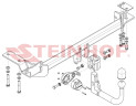 Фаркоп на Land Rover Range Rover Evoque 2011-2019. Требуется подрезка бампера. Тип шара: AV (вертикальное быстросъемное крепление шара на ключе). Нагр