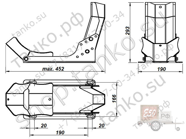 Подставка для скутера TR6006