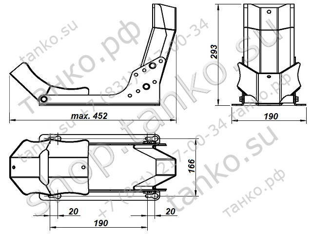 Подставка для скутера TR6006