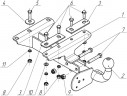 Фаркоп DW 04 - Daewoo MATIZ / 2002- / S-50 / kg-750 / type=A / smart-c=