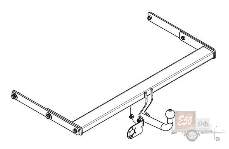 Фаркоп SK 06 - Skoda SuperB / 2008-2013 / S-75 / kg-1500 / type=A / smart-c=!!!
