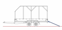 Прицеп ССТ 7132-61 R15 (Тент и Каркас 1.7 Скос)