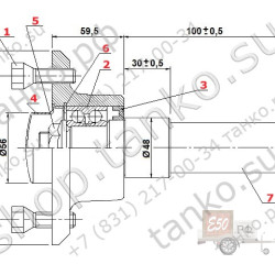 Ступица KNOTT FNK12 с цапфой 4x98 до 1350 кг на ось