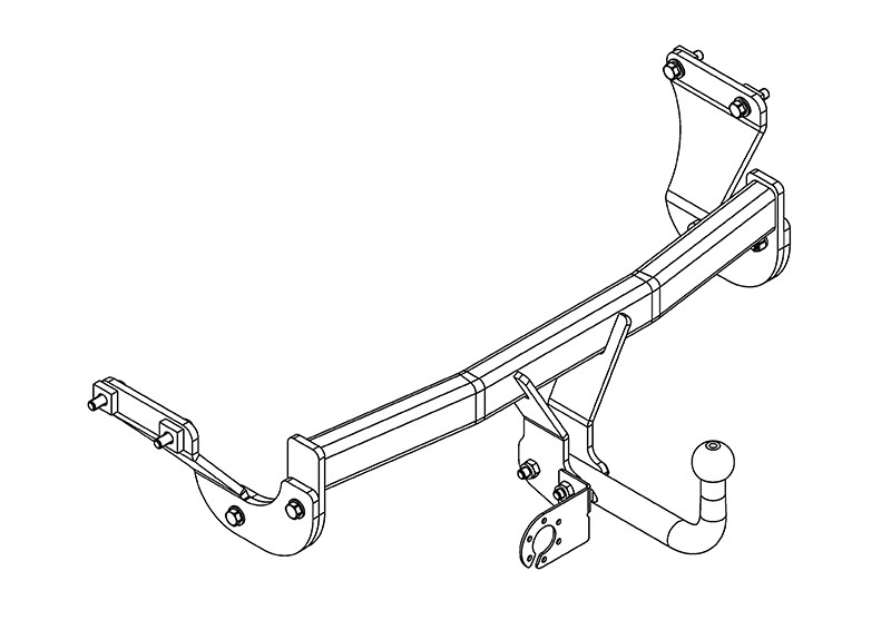 Фаркоп HY 31 - Hyundai i40 / 2012- / S-80 / kg-1800 / type=A