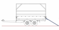 Прицеп ССТ 7132-24 (Тент и Каркас 1.5 м прямой)