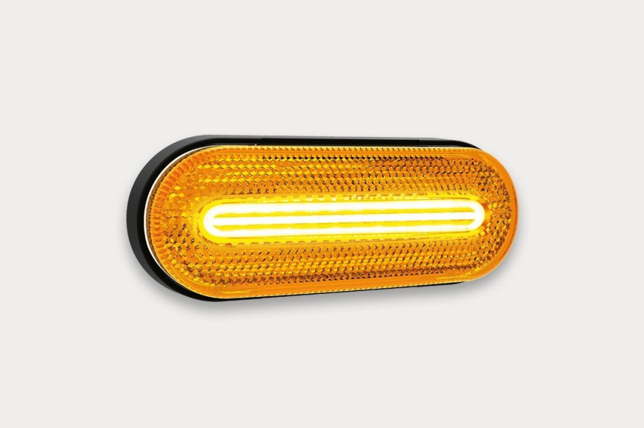 Фонарь габаритный желтый LED FT-070ZLED 2-х функц. с проводом