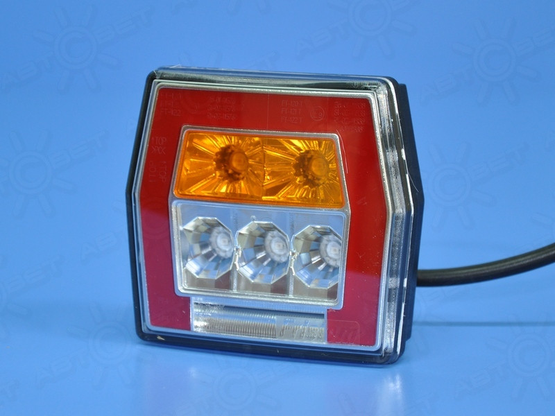 Фонарь LED 4-х функцион. FT-121T LED с проводом 1 м.