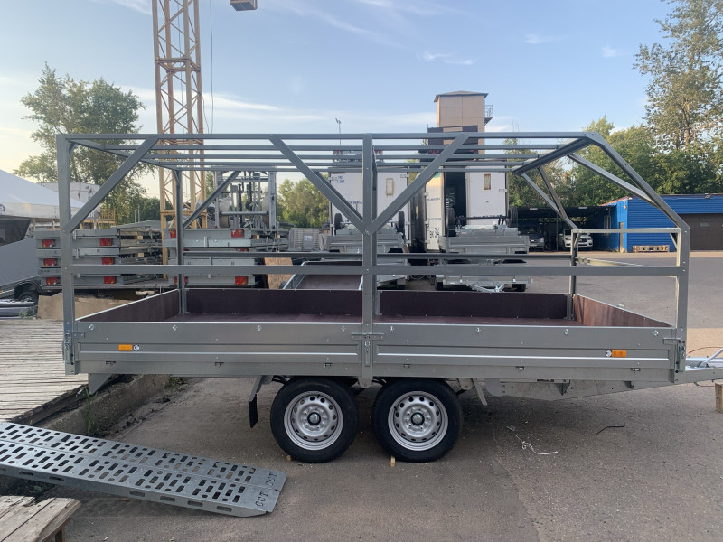 Прицеп ССТ 7132-41 R15 Торм. (Тент и Каркас 1.5 м Скос)