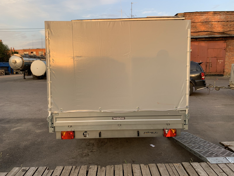 Прицеп ССТ 7132-41 R15 Торм. (Тент и Каркас 1.5 м Скос)